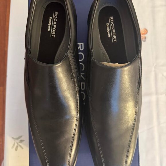 Rockport Dressports Work Bike Slip-on (Black) Men's Shoes - Picture 2 of 7